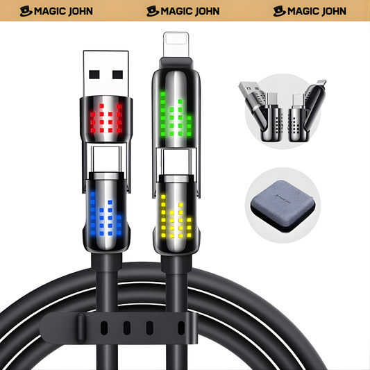 Magic John 240W 4-in-1 USB Fast Charging Cable